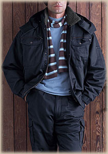 綿100％防寒着：サンプル